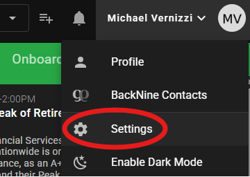 Settings