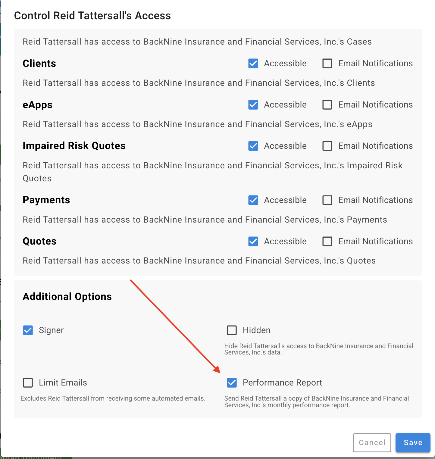Connection setting