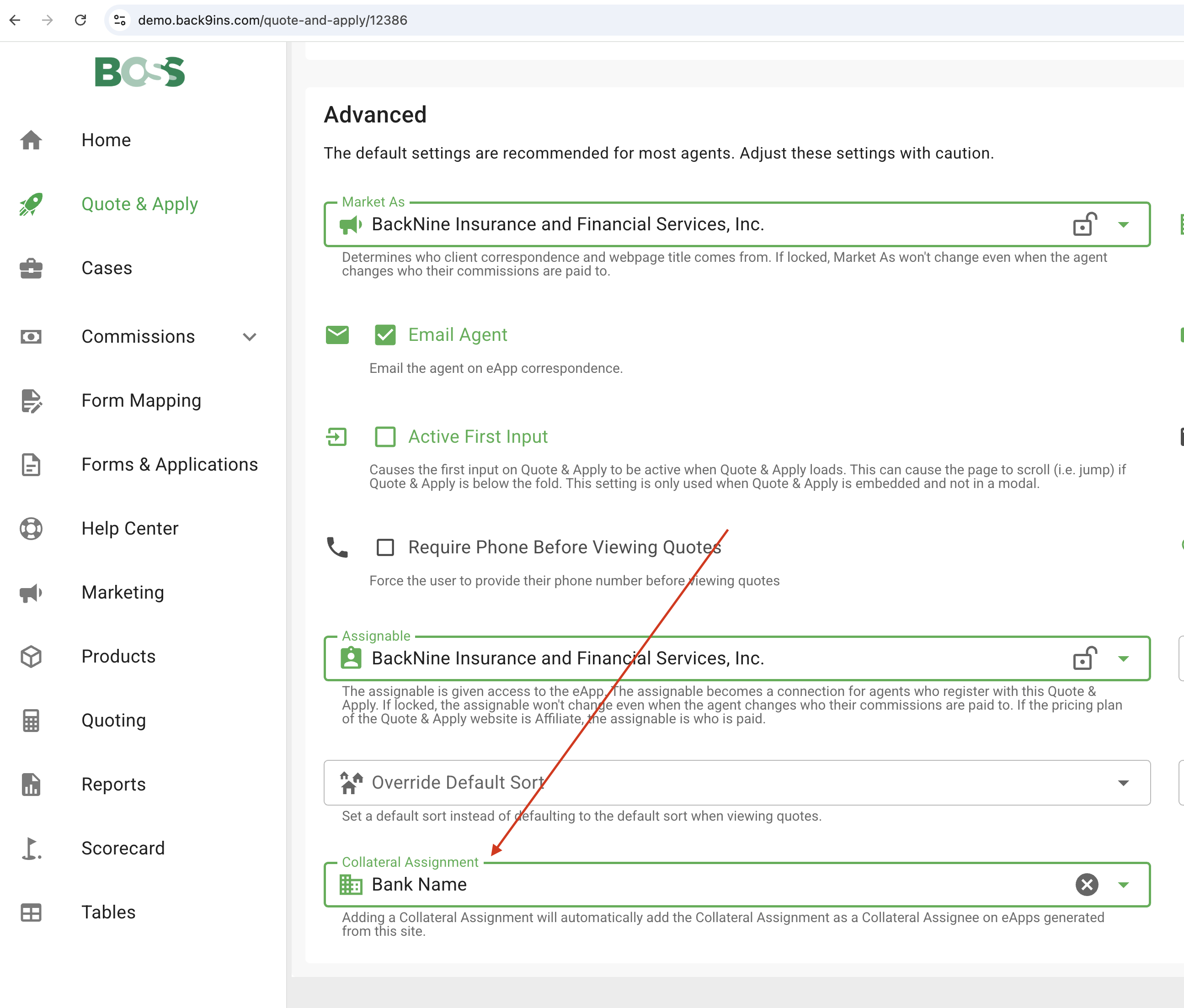 Collateral Assignment