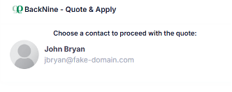 Choose contact