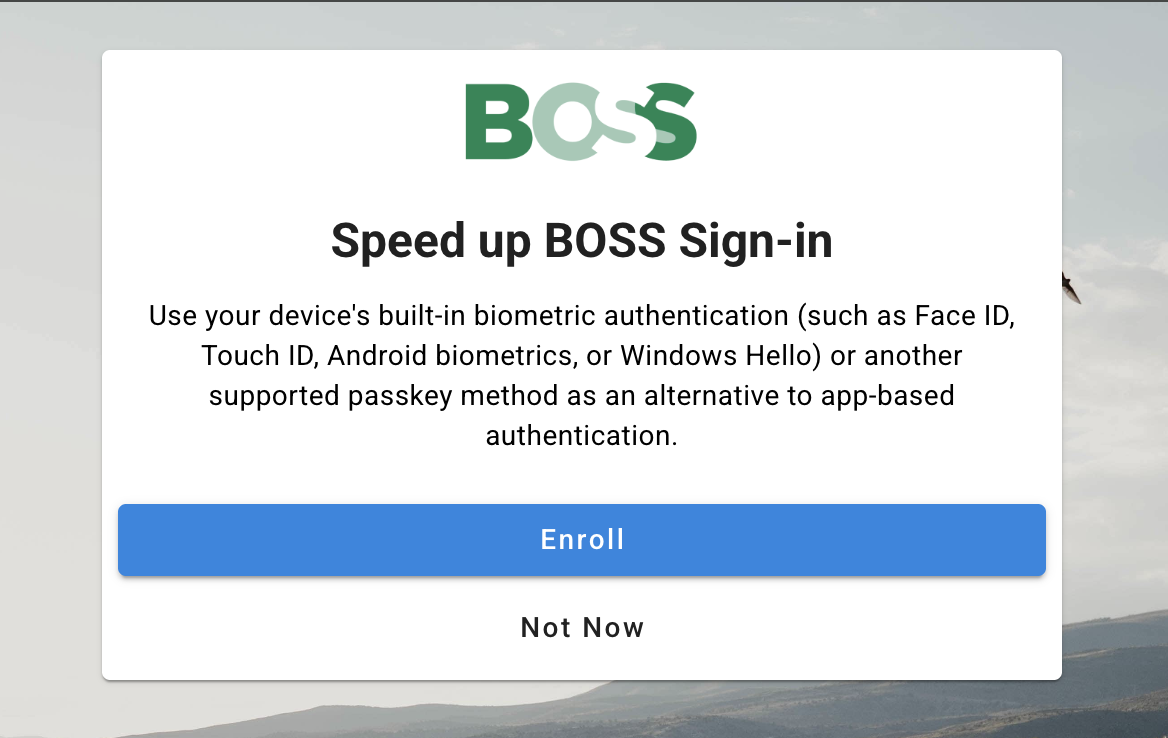Passkey Suggestion Screen