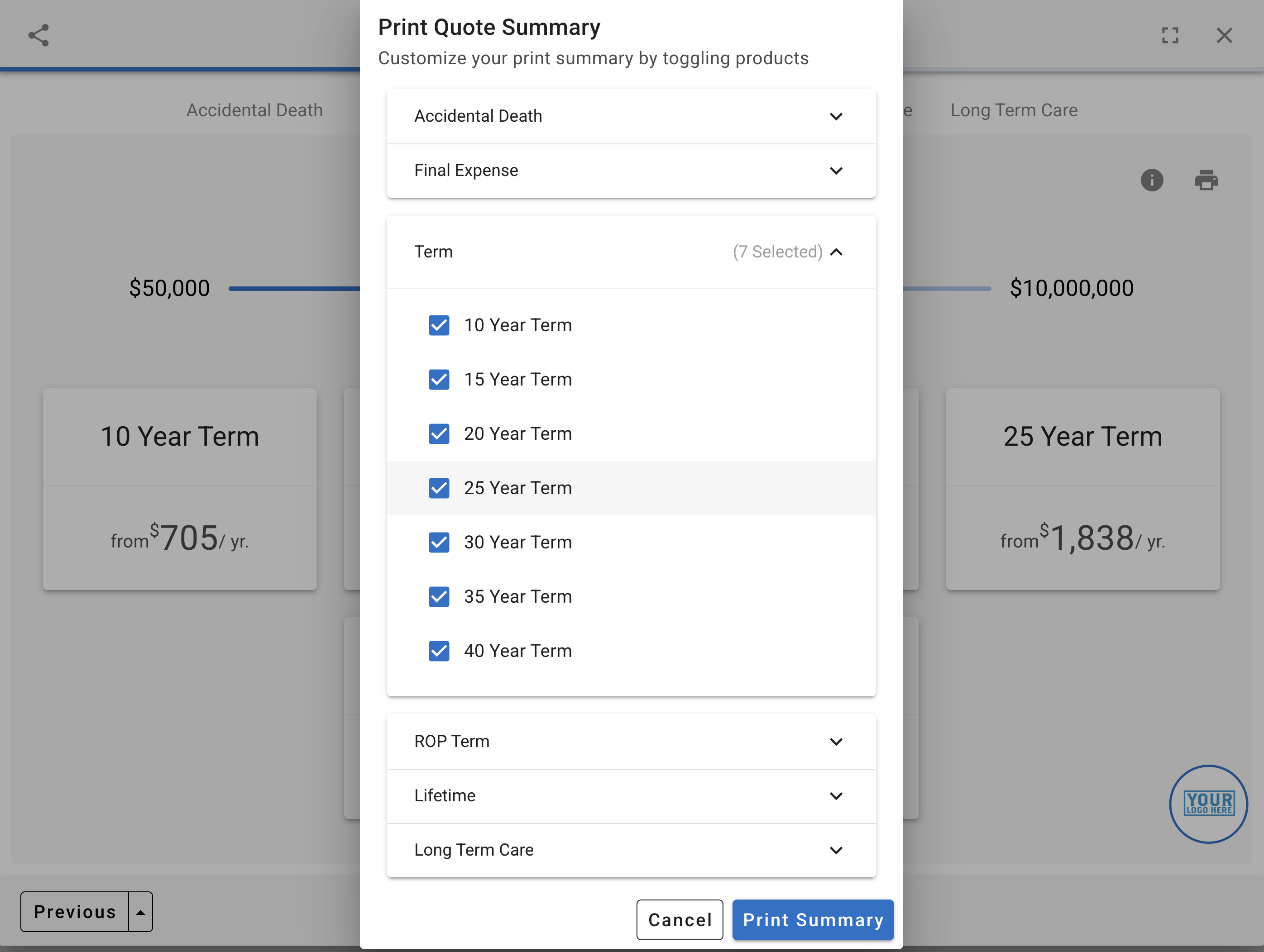 Disable product types